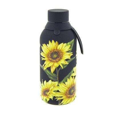 BOTELLA TÉRMICA BLACK FLOWERS 500 ML