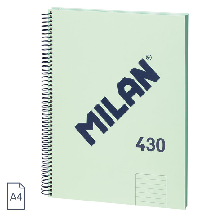 CUADERNO MILAN VERDE A4 RAYAS