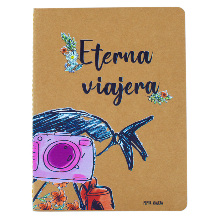 LIBRETA A5 KRAFT ETERNA VIAJERA PEPITA VIAJERA