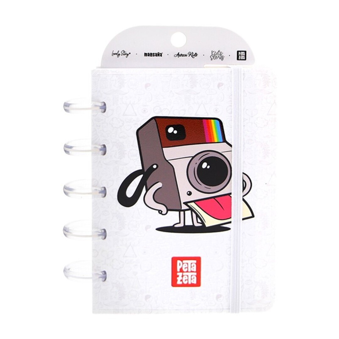 CUADERNO / NOTEBOOK A6 - BLACK POLAROID CAMERA