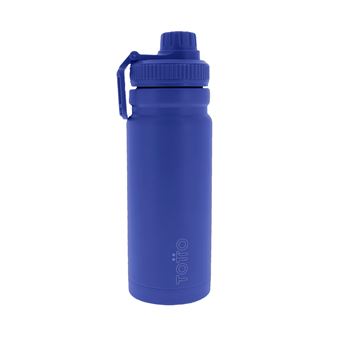 BOTELLA ACERO 550 ML AZUL MARINO TOTTO