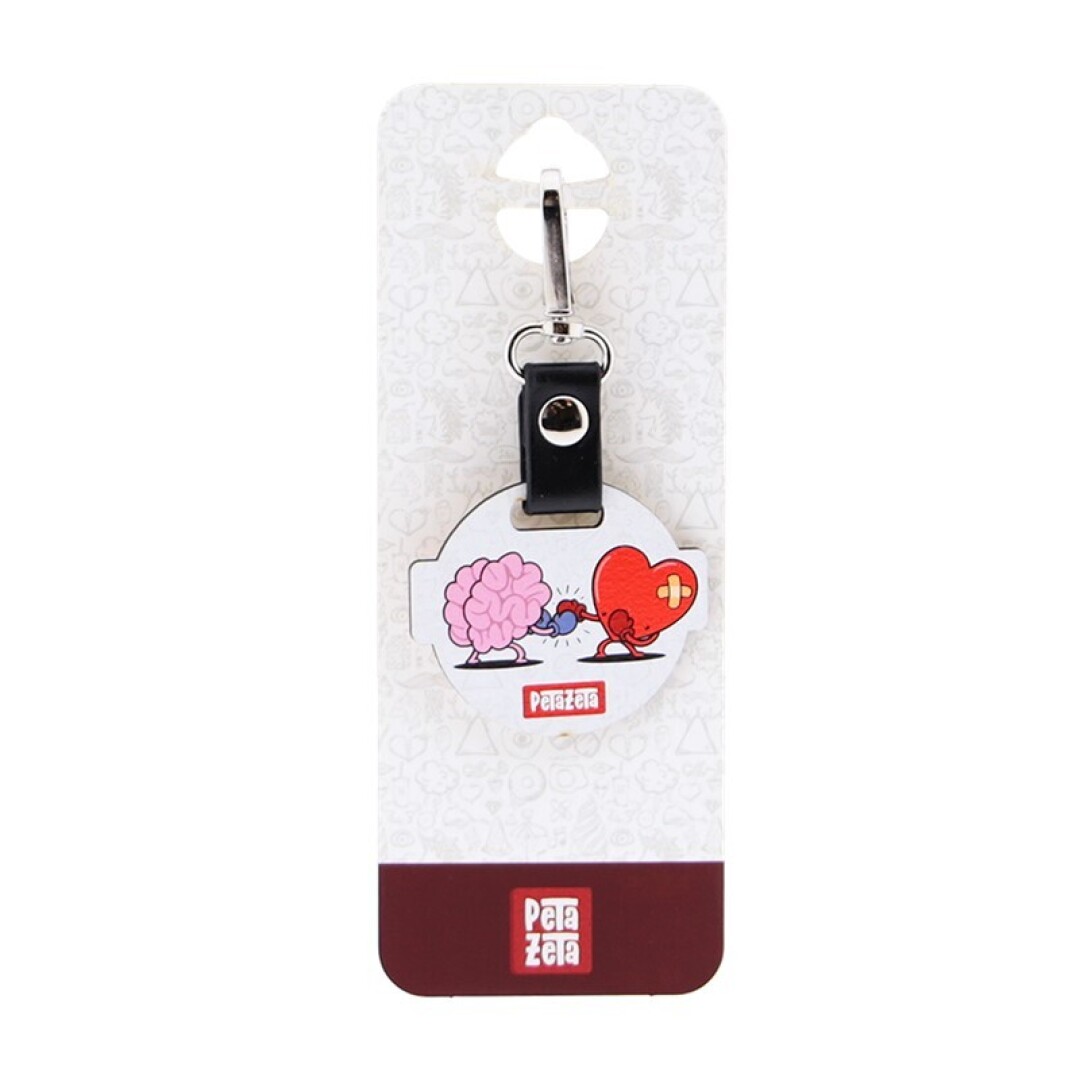 LLAVERO / KEYCHAIN - BRAIN VS HEART