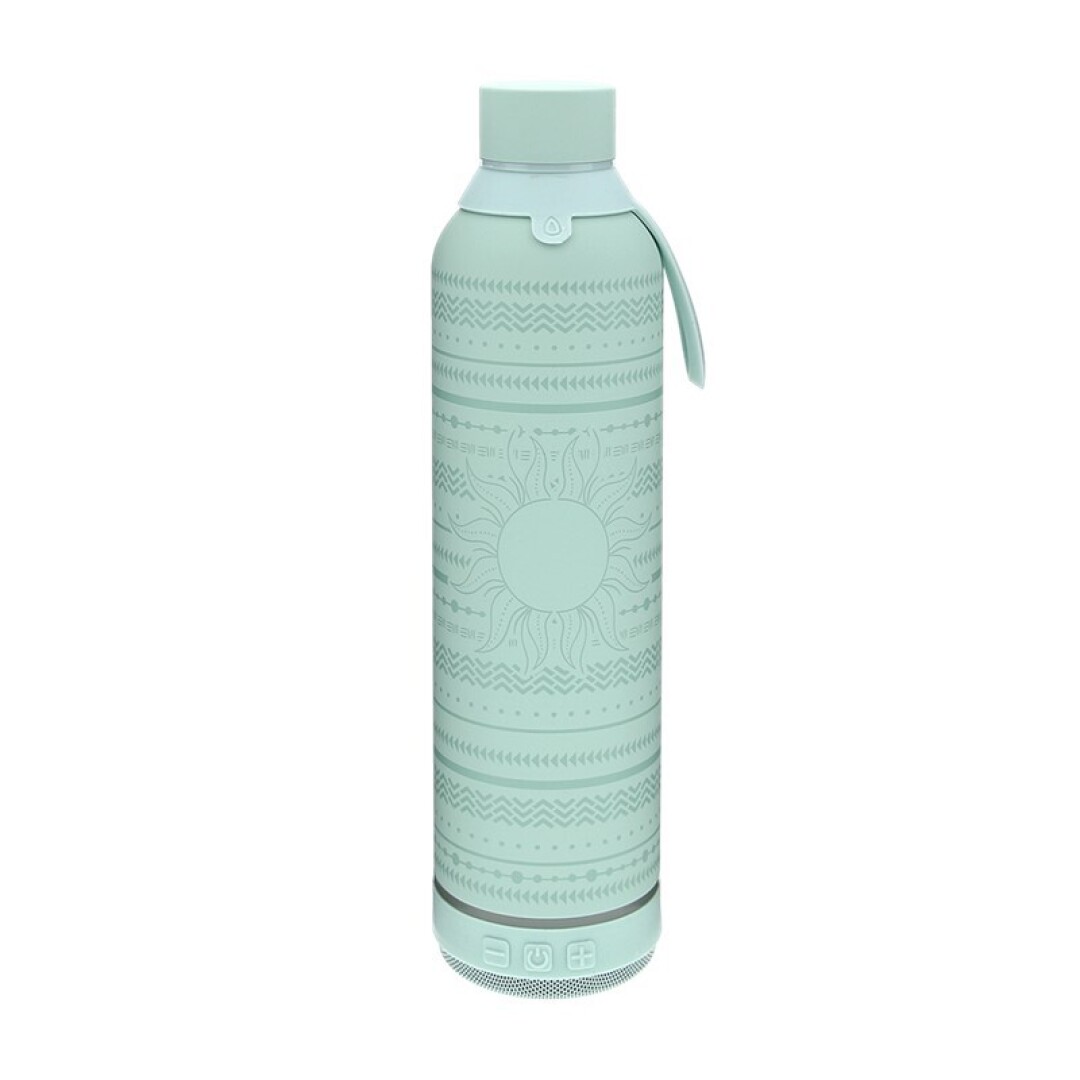 BOTELLA ACERO 600 ML + ALTAVOZ MINT FREE