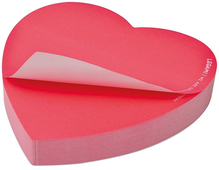 NOTAS ADHESIVAS CORAZON LEGAMI