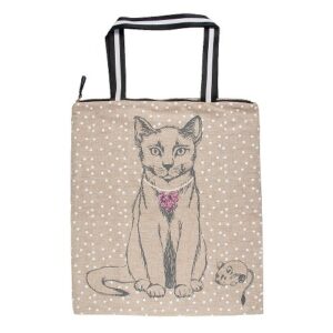 BOLSA ARTEBENE SHOPPER ALGODON GATO